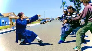 Wushu Master vs Bullies | Wushu in the Street