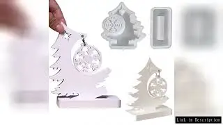 Christmas Ornament Silicone Mold DIY Christmas Tree Snowflake Listing Epoxy Resin Molds Plaster Conc