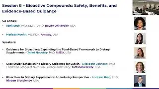 Session 8 – Bioactive Compounds: Safety, Benefits, and Evidence-Based Guidance Panel Discussion