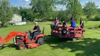 The tractor ride || Hay ride!!  #Short