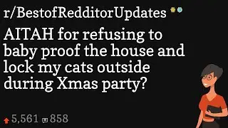 AITAH for refusing to baby proof the house and lock my cats outside during Xmas party?