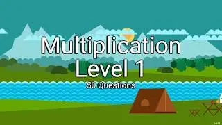Multiplication Level 1 - 50 Questions - English Audio