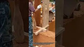Rammed Earth Wall Construction