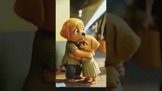 Always help each other #pet #puppy #love #helping #ai #aivideo #aipuppy #aipuppystory