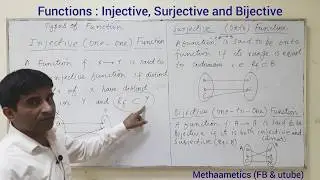 Functions Injective, Surjective and Bijective (Easy English)