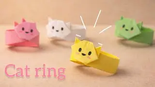 DIY Paper Cat Ring 🐱 | Easy Cute Origami JewelryCraft