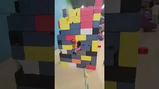 🌈😱#Huge #Lego #Building #foam #shortsviral #shorts #shortsfeed