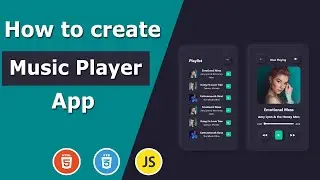 Building a 🎧 Neumorphic Music Player with Playlist & Navigation 🔊 | JavaScript | CSS3