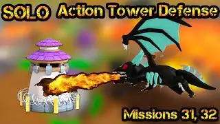 SOLO Action Tower Defense - Mission 31 and 32 NEW Roblox Tower Defense