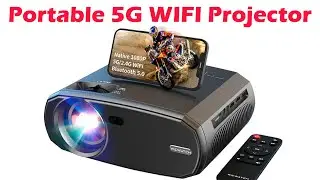 WEWATCH V50 Portable 5G WIFI Projector Mini Smart Real 1080P Full HD.