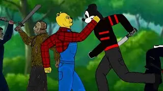 Winnie the Pooh vs Michael vs Jason Voorhees vs Mickey Mouse vs Ghostface vs Victor Crowley dc2