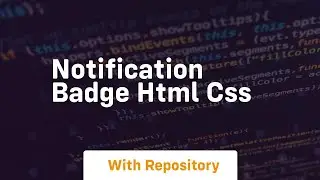 Notification badge html css