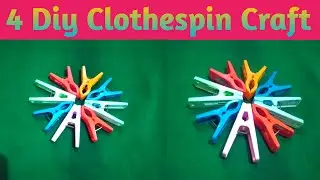 Diy Easy Clothespin Photo Frame | 4 Diy Clothespin Craft