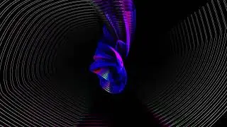 Psychedelic Worm Silver Trail Visualizer