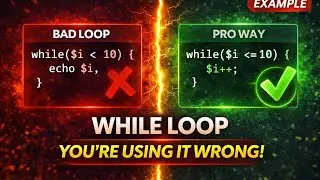 PHP While Loop Explained — The RIGHT vs WRONG Way (Real Example)
