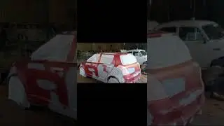 My swifts painting work completed  modified maruti swift musafirs swift