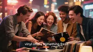 Расцвет виниловых пластинок 📀 Ретро-иллюстрации 🎶 История музыки в деталях