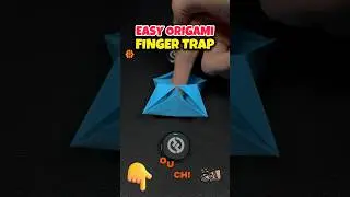 Origami Easy Paper Fidget Toys Finger Trap Craft Tutorial #papertoy #origami #origamicraft #shorts