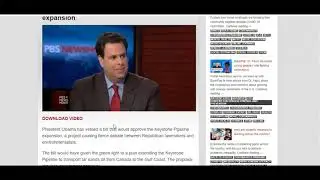 Obama Vetos Keystone Pipeline Expansion Article and Video