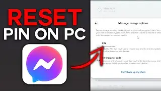 Как сбросить PIN-код Messenger на ПК в 2025 году
