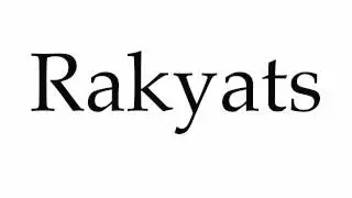 How to Pronounce Rakyats