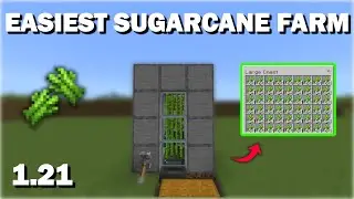 Easy MINECRAFT SUGARCANE FARM For Bedrock 1.21 ( XBOX/PS/SWITCH/WINDOWS/MCPE )