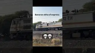 Banaras okha superfast 22970 at flat 130 kmph #loco #train #railway #trainspotting #indianrailways