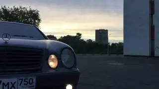 Mercedes tuning w208 new work , тюнинг авто , мерседес на расширении
