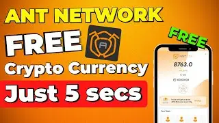 Make Money APP! JUST 5secs PRESS BUTTON! Earn FREE Crypto Currency | Is Ant Network Worth It To Use?