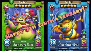 Empires & Puzzles Garten & Pophit funny looking for Gargoyles but these guys are Party Animals!! 🥳🥳🥳