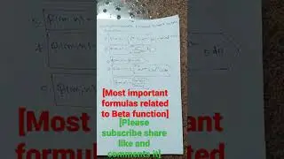 15.Most Important formulas related to Beta function#B.Tech#B.E#B.Sc#GATE Exam#M.Sc#B.Tech/B.E