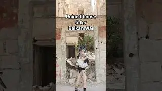 Ruined house after War #foryou #urbex #abandoned #gothgirl #2025 #girl #alternative #travel #explore