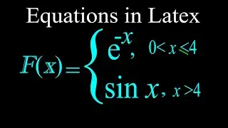 How to write conditional equations in Latex