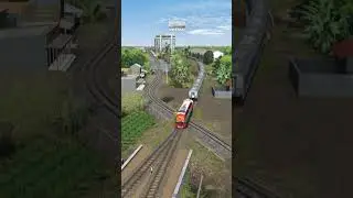 Rescue of a Detached Train Car from a Collision #train #railtrack #railway #trending