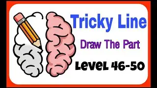 Tricky Line Draw The Part Level 46-50 (46,47,48,49,50)  Walkthrough Solution #TrickyLine #Shorts