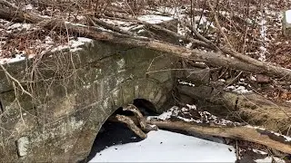 Amazing stone work built by the Lehigh and Susquehanna railroad. Carbon County PA .