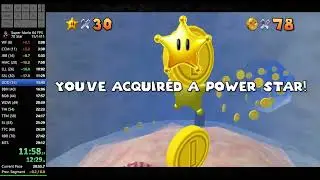 Super Mario 64 FPS 70 Star Speedrun in 28:45.50 [PB]