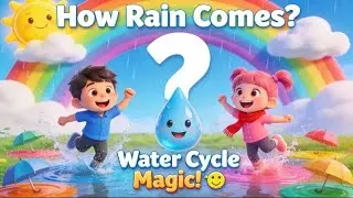 How Rain Comes? ☔ Water Cycle Song English | Kids EVS Rhyme