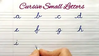 Cursive Writing | Cursive Small Letters Writing | Cursive Handwriting Practice for Beginners | abcd
