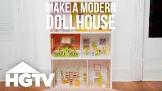 Easy Does It: Turn a Bookshelf Into a Modern Dollhouse | HGTV