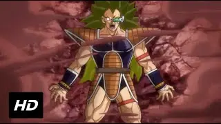 Raditz se transforma en Super Saiyajin 3 frente a Turles. Versión extendida (EDIT). SDBH.
