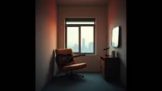 部屋のすみに座って