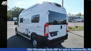 Stunning 2022 Winnebago Solis 59P Class B RV For Sale in Duncansville, PA | RVUSA.com
