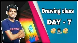 Best Drawing Class.....🎨🖌️🎨(Day - 7) Butterfly Drawing easy step by step