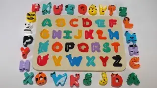 Toddler ABC Animal Puzzle Fun with Colors!
