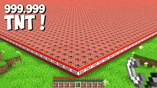 I found 999.999 TNT in Minecraft! NEVER LIGHT THE BIGGEST SECRET TNT!!!