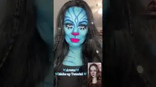 🦋Avatar Make Up Tutorial paletas #athena #morphemakeup pelucas #shein #avatar #fy #halloween #fypシ