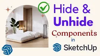 Hide/Unhide Components in SketchUp | Beginner Tutorial |cad show