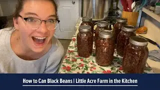 How to can black beans and not be scared of your pressure canner! | Little Acre Farm in the Kitchen