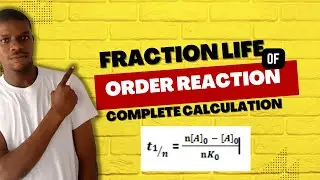 How to calculate order of reaction/half life calculations-[chemical kinetics]